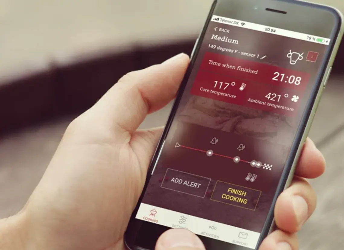 CookPerfect app on phone